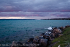 purple post sunset Torch Lake