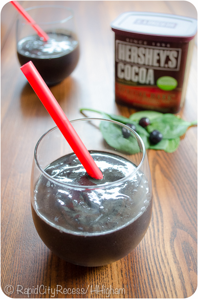 green chocolate smoothie