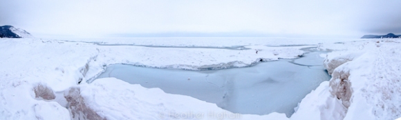 Lake Michigan Ice - panorama